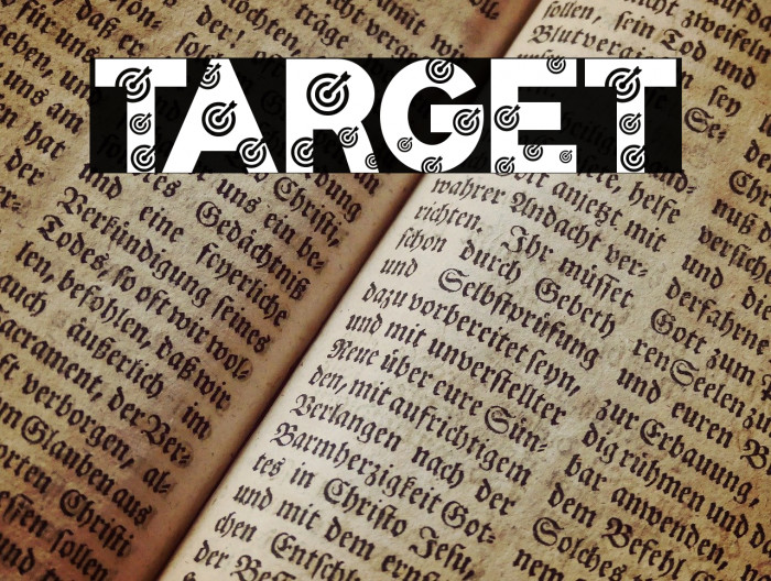 Target Font examples