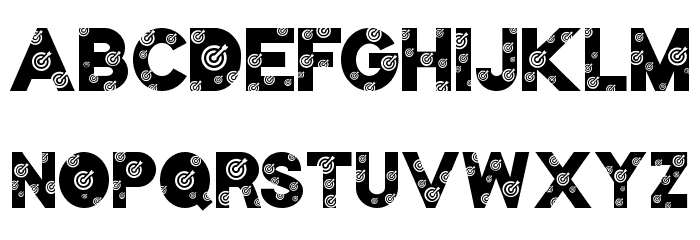 Target Font LOWERCASE
