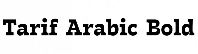 Tarif Arabic Bold  Fuentes Gratis Descargar