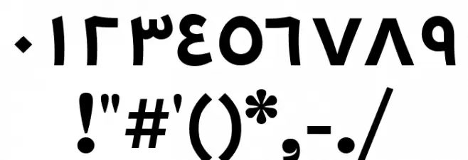 Tarif Arabic Bold Font OTHER CHARS
