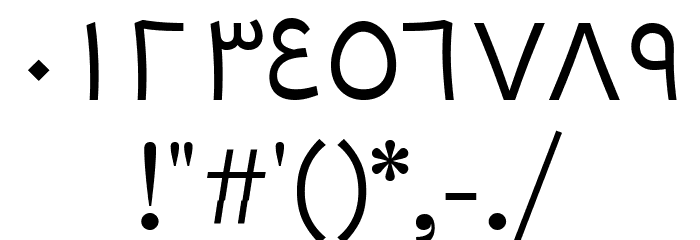 Tarif Arabic Book Font OTHER CHARS