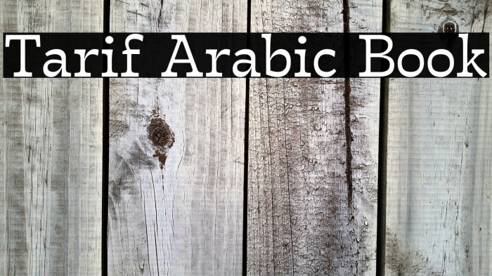 Tarif Arabic Book Example 1