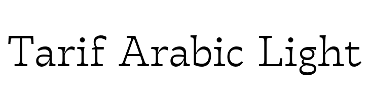 Tarif Arabic Light  font caratteri gratis