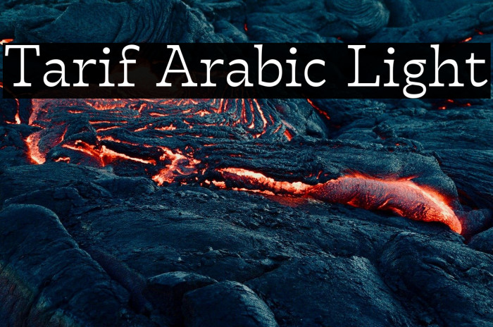 Tarif Arabic Light Example 3