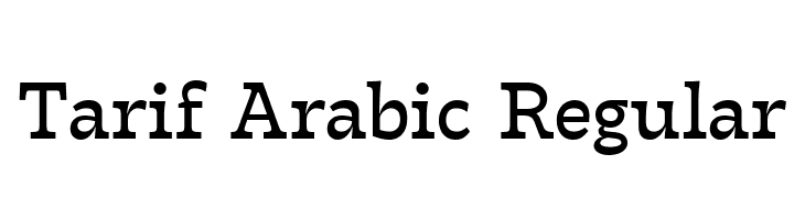Tarif Arabic Regular  لخطوط تنزيل