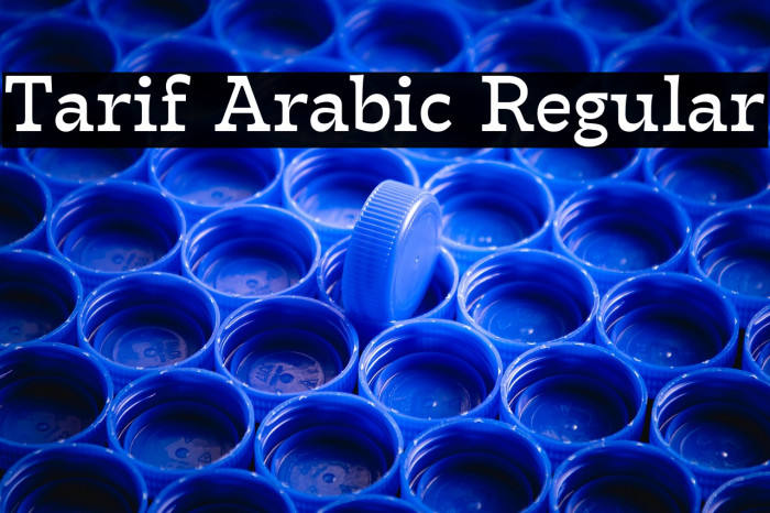 Tarif Arabic Regular Example 1