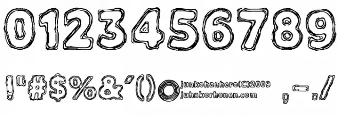 Tarkista tiedot Font OTHER CHARS