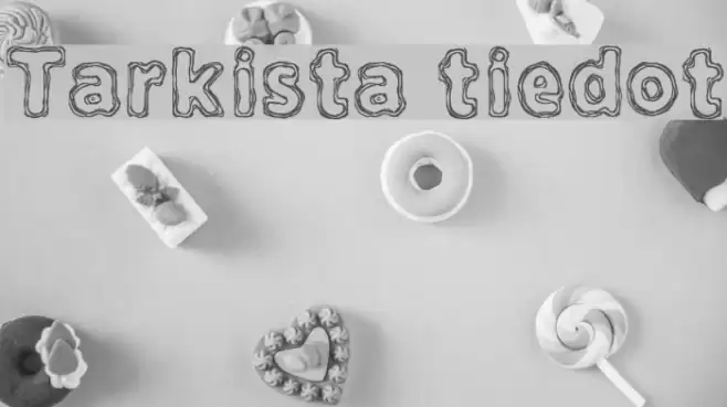 Tarkista tiedot Font examples