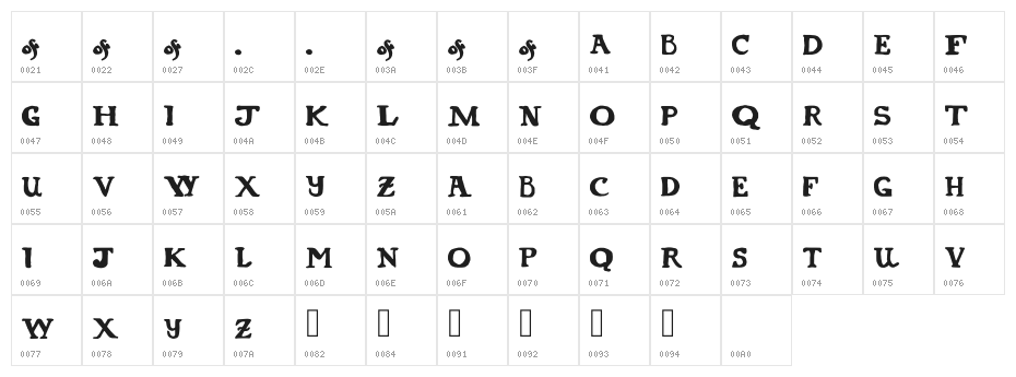 Tarot Pamela Colman Smi Regular Character Map