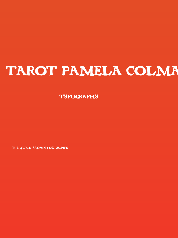 Tarot Pamela Colman Smi Regular Poster