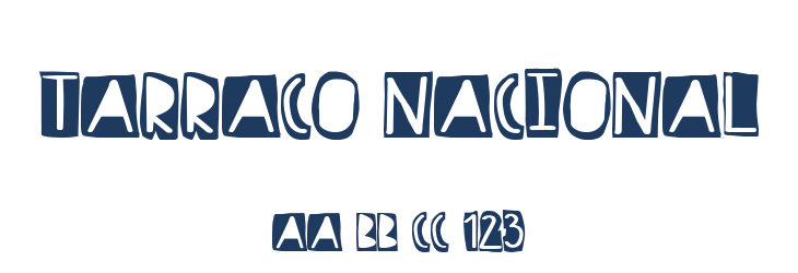 Tarraco Nacional Font Preview