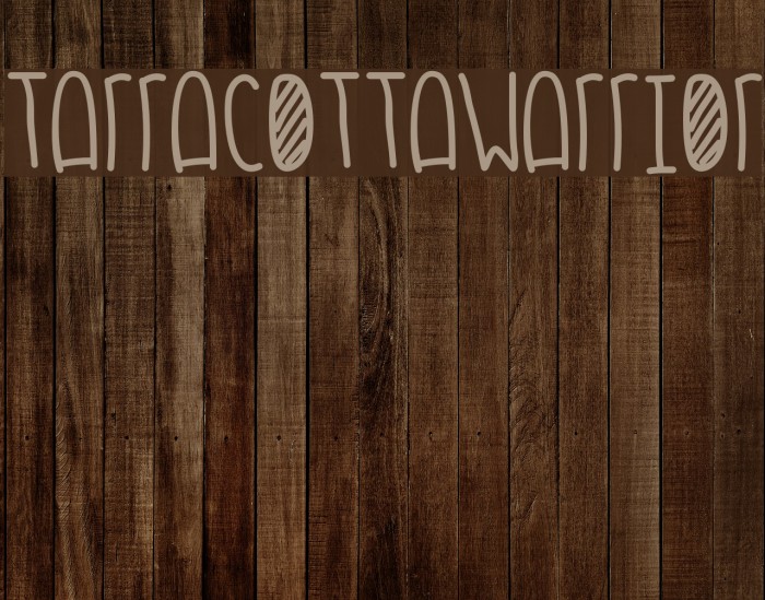 TarracottaWarrior Font examples