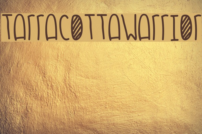 TarracottaWarrior Font examples