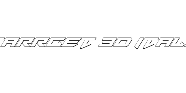 Tarrget 3D Italic Logo