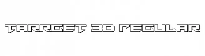 Tarrget 3D Regular  免费字体下载