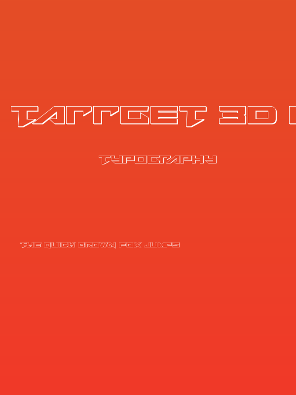 Tarrget 3D Regular Poster