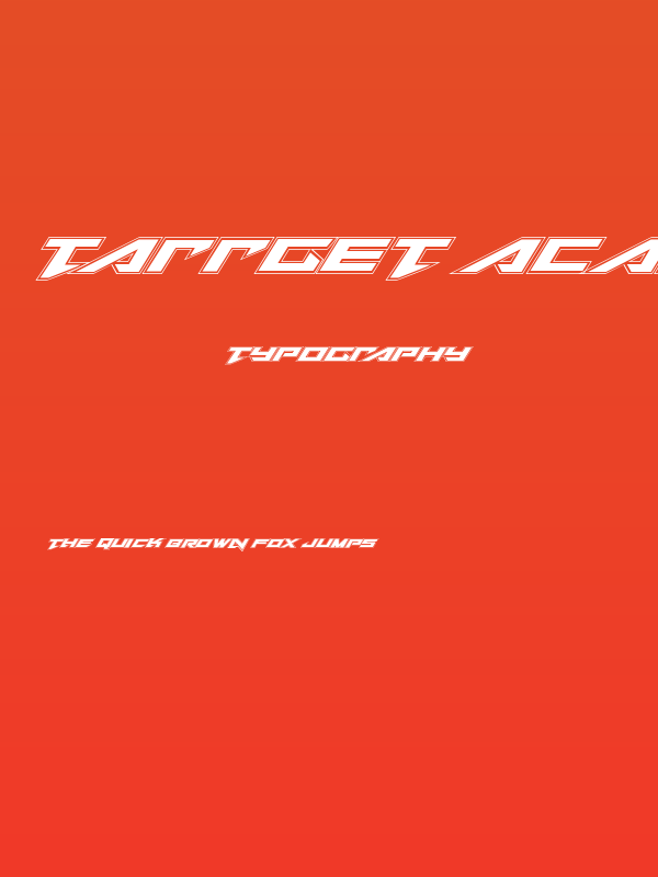 Tarrget Academy Italic Poster