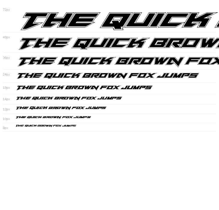 Tarrget Academy Italic Waterfall