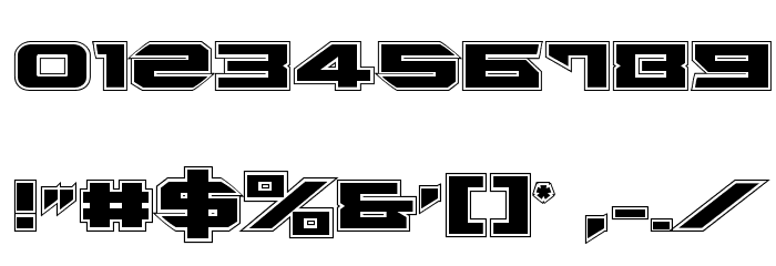Tarrget Academy Regular Font Alte caractere