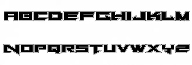 Tarrget Academy Regular Font Litere mici