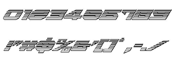 Tarrget Chrome Italic Font OTHER CHARS