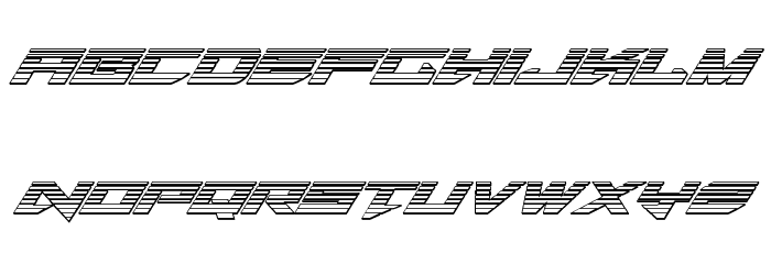 Tarrget Chrome Italic Font LOWERCASE
