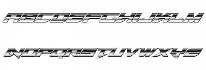Tarrget Chrome Italic 字体 小写