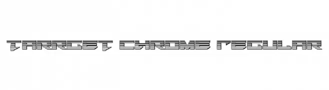 Tarrget Chrome Regular  免费字体下载