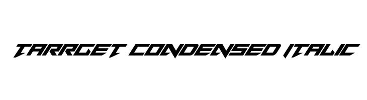 Tarrget Condensed Italic  フリーフォントのダウンロード