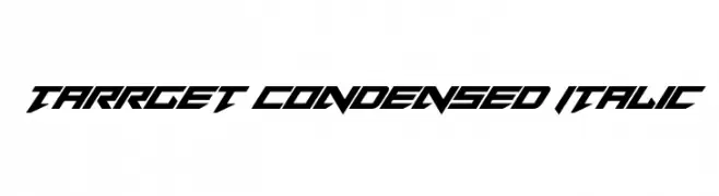 Tarrget Condensed Italic  免费字体下载