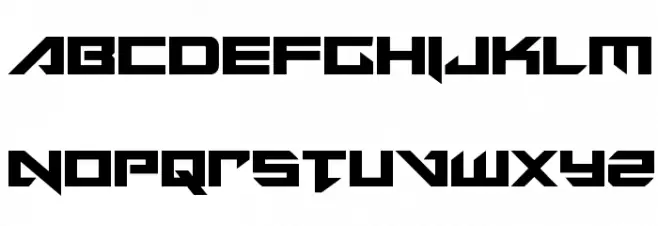 Tarrget Condensed フォント 大文字