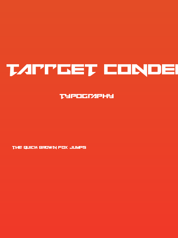 Tarrget Condensed Poster
