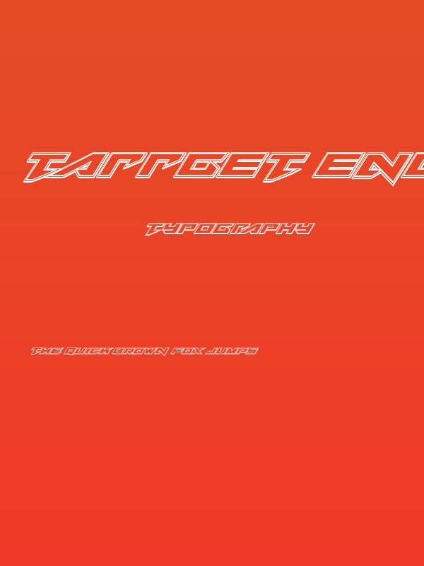 Tarrget Engraved Italic Poster