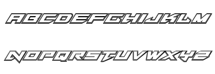 Tarrget Engraved Italic Font LOWERCASE