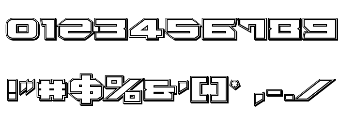 Tarrget Engraved Regular Font OTHER CHARS