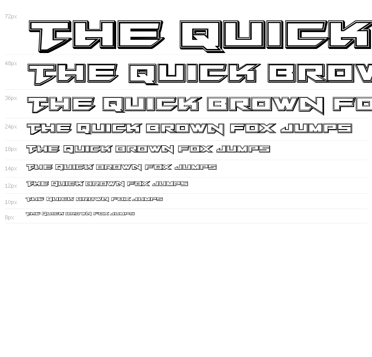 Tarrget Engraved Regular Waterfall