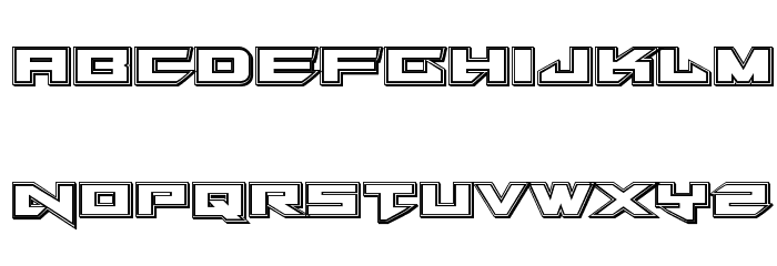 Tarrget Engraved Regular Font LOWERCASE