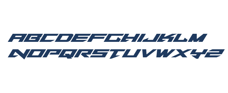 Tarrget Expanded Italic Lowercase