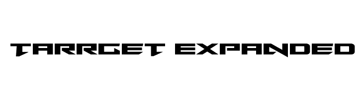 Tarrget Expanded  Скачать бесплатные шрифты