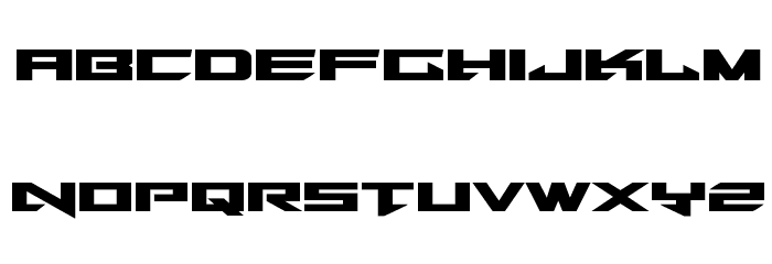 Tarrget Expanded Font LOWERCASE