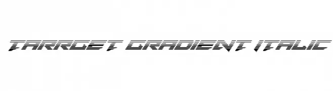 Tarrget Gradient Italic  免费字体下载