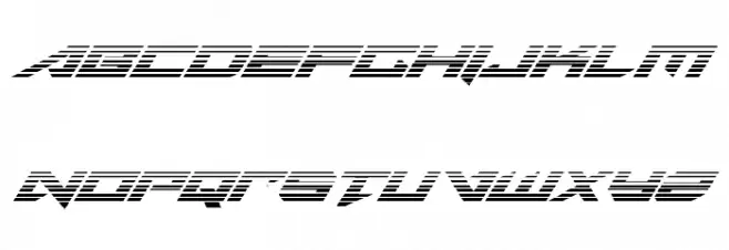 Tarrget Gradient Italic Fonte MAIÚSCULAS