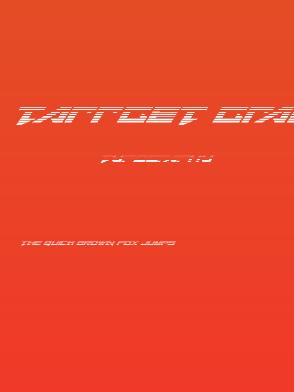 Tarrget Gradient Italic Poster