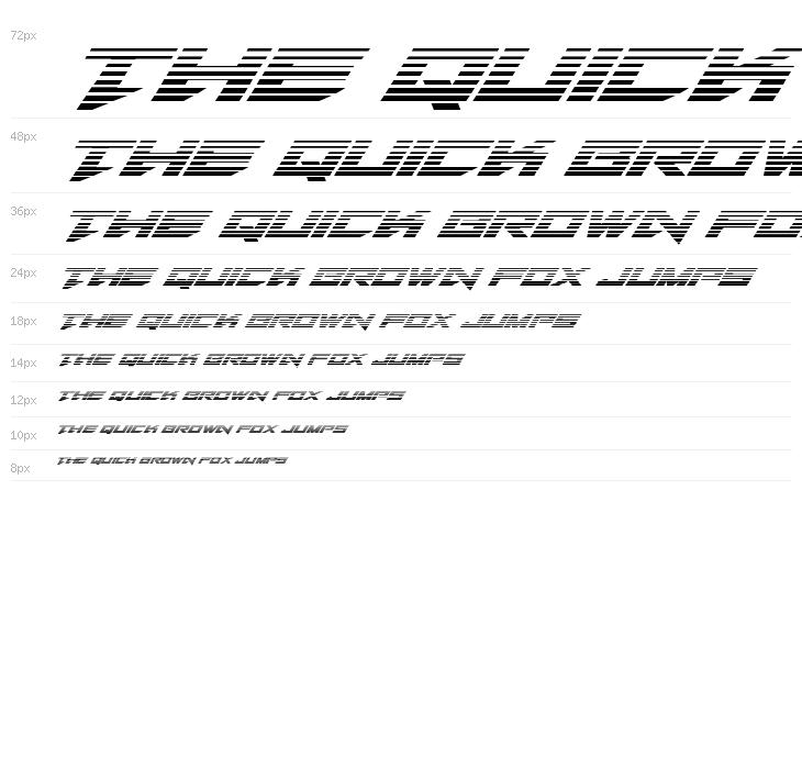 Tarrget Gradient Italic Waterfall