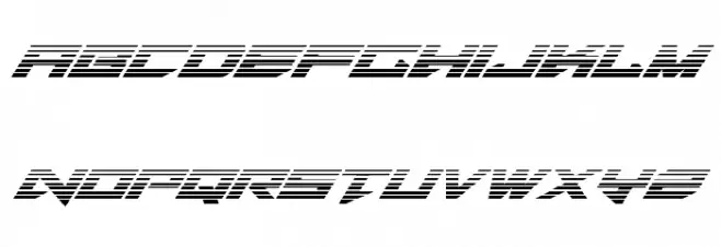Tarrget Gradient Italic Polices MINUSCULES