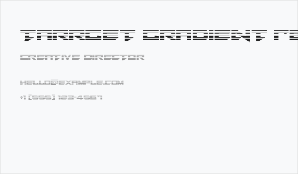 Tarrget Gradient Regular Business Card