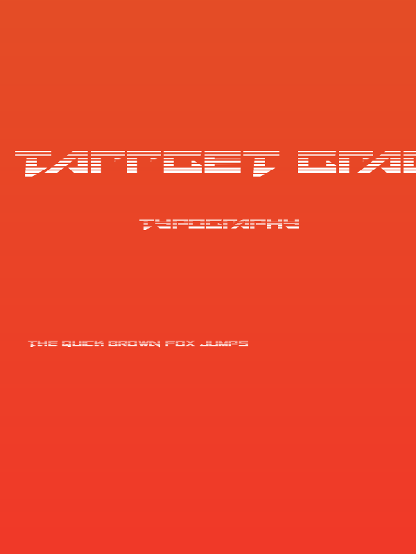 Tarrget Gradient Regular Poster