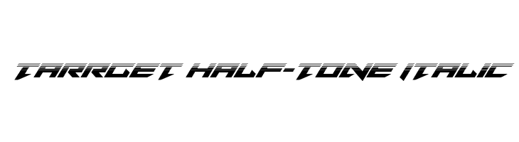 Tarrget Half-Tone Italic  नि: शुल्क फ़ॉन्ट्स डाउनलोड