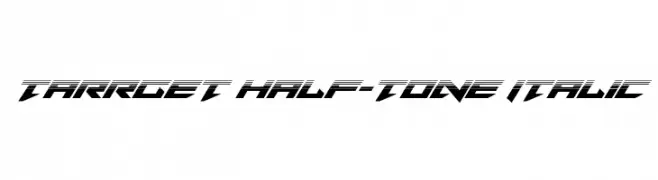 Tarrget Half-Tone Italic  免费字体下载