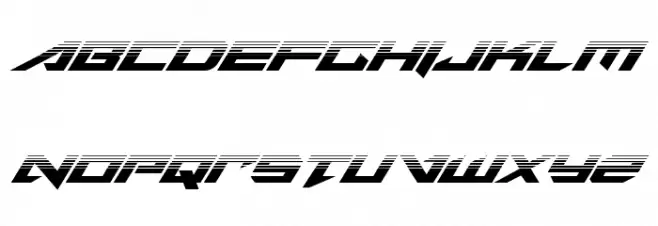 Tarrget Half-Tone Italic フォント 大文字